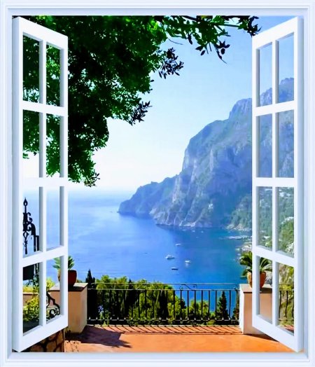 Фотообои окно