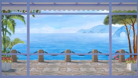 Вид на море из окна