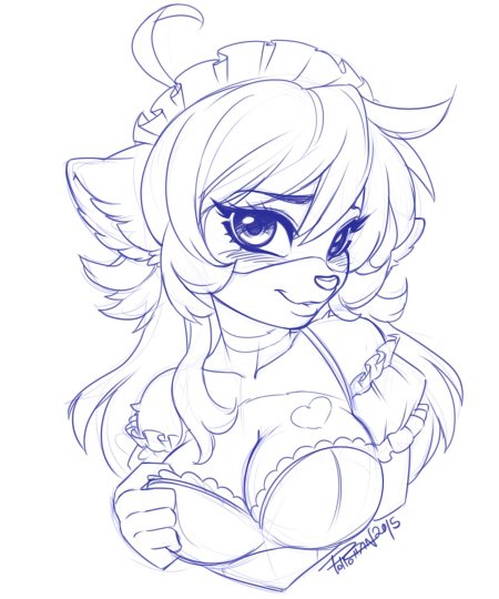 Фурри рисунок карандашом