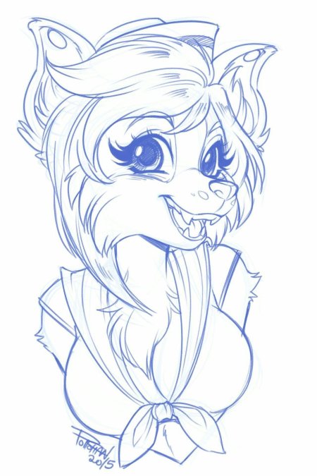 Легкий стиль рисования фурри