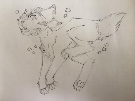 Фурри рисунок карандашом