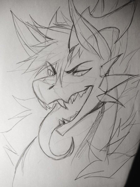 Драконы эскиз