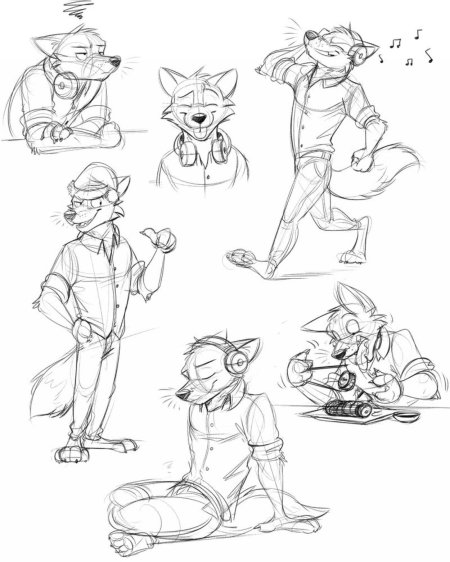 Позы для рисования фурри