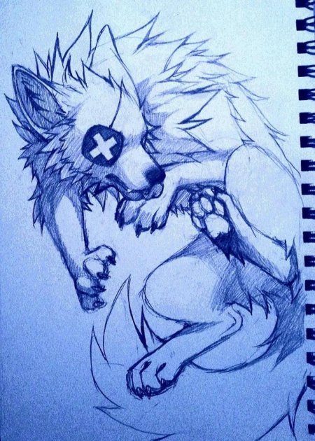 Рисунки для срисовки волк
