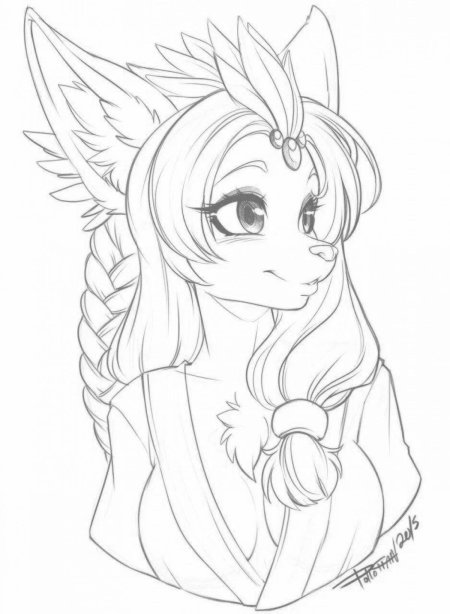 Фурри раскраска