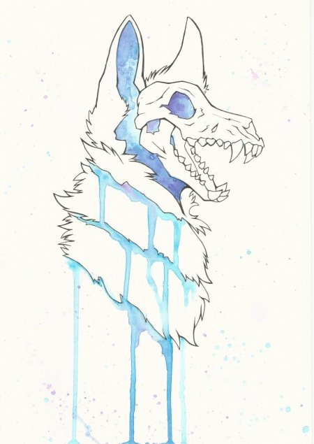 Маска skull dog фурсьют