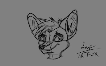 Легкий стиль рисования фурри