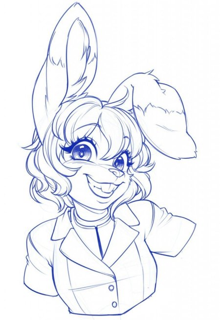 Фурри для срисовки карандашом