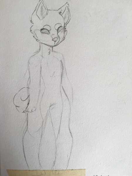 Фурри рисунок карандашом