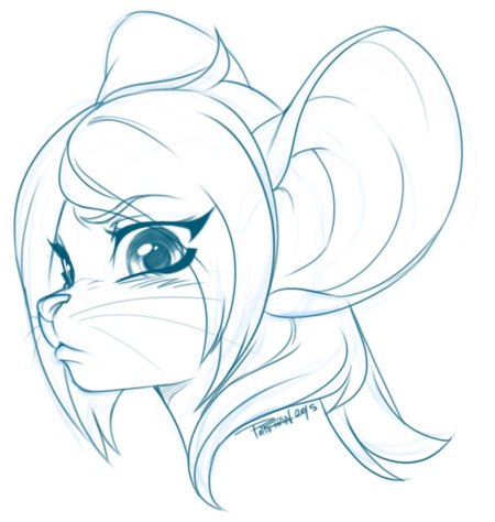 Фурри рисунок карандашом