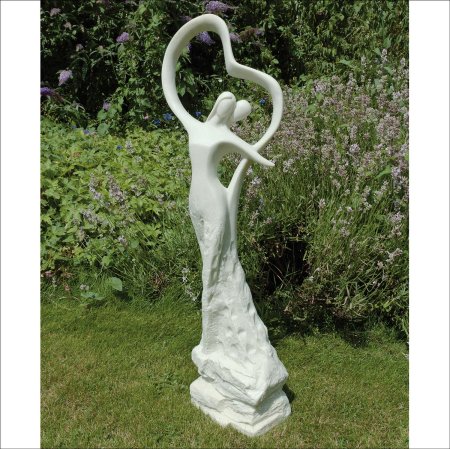 Garden white statue