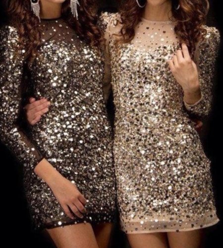 Платье с блестками