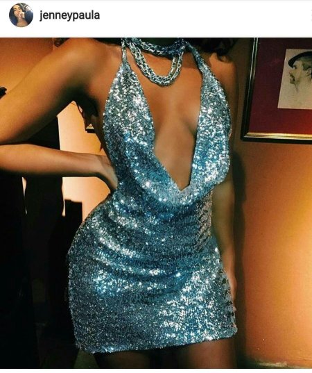 Платье с блестками