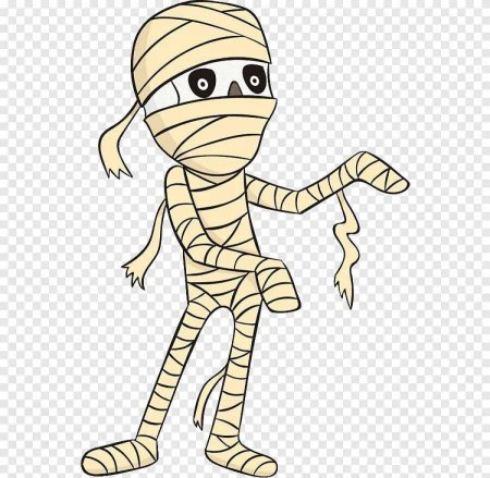 Мумия рисунок для детей