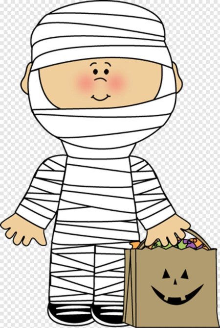 Мумия на прозрачном фоне