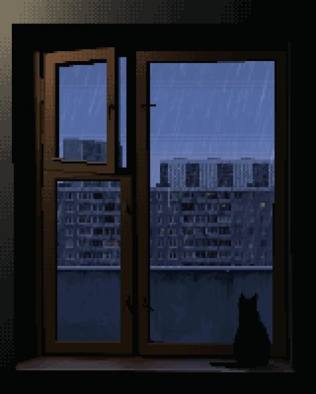 За окном уже темно