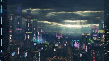 Киберпанк 2077 город найт сити