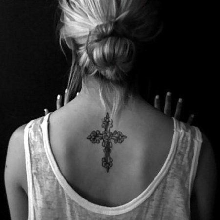 Красивые тату на шее для девушек