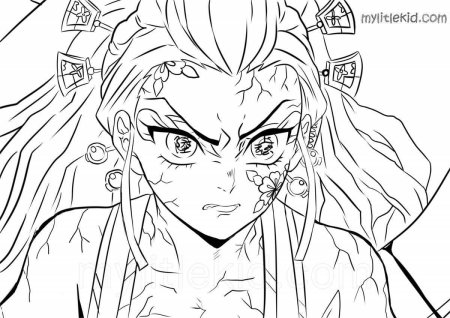 Клинок рассекающий демонов раскраска