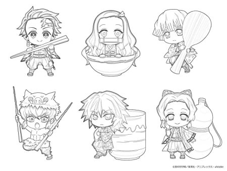 Аниме раскраска