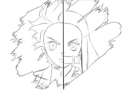 Раскраска аниме клинок рассекающий демонов танджиро