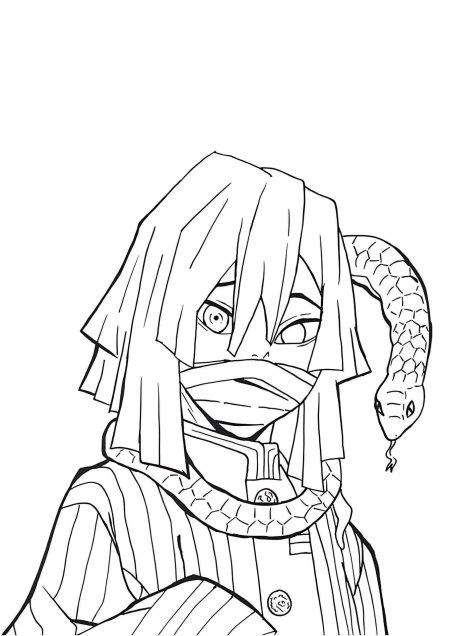 Клинок рассекающий демонов раскраска