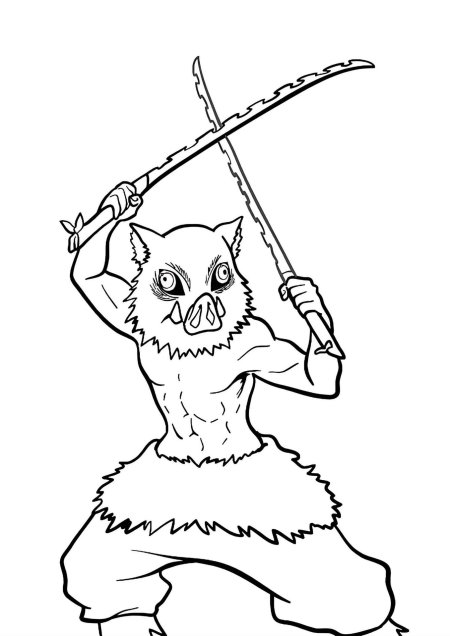 Клинок рассекающий демонов раскраска