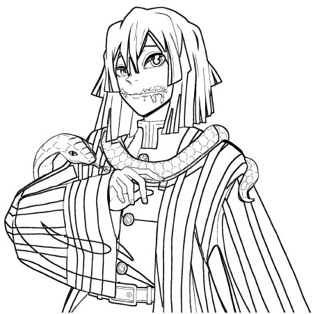 Клинок рассекающий демонов раскраска