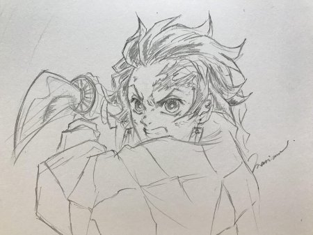 Клинок рассекающий демонов карандашом