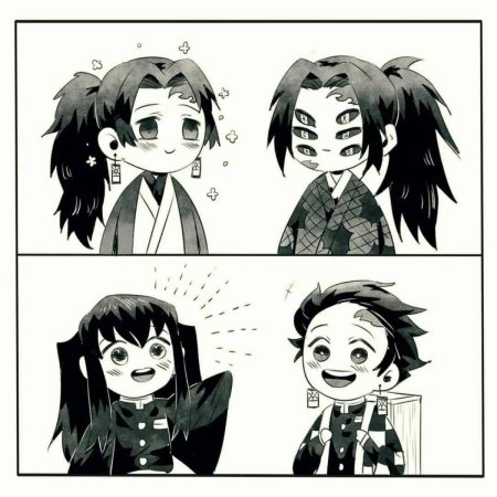 Клинок рассекающий демонов манга чиби