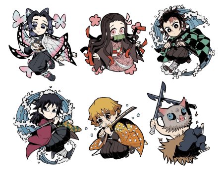 Клинок рассекающий демонов стикеры