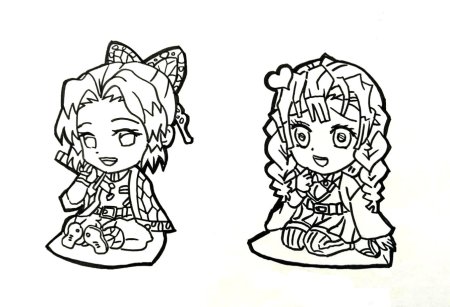 Раскраска клинок рассекающего демона