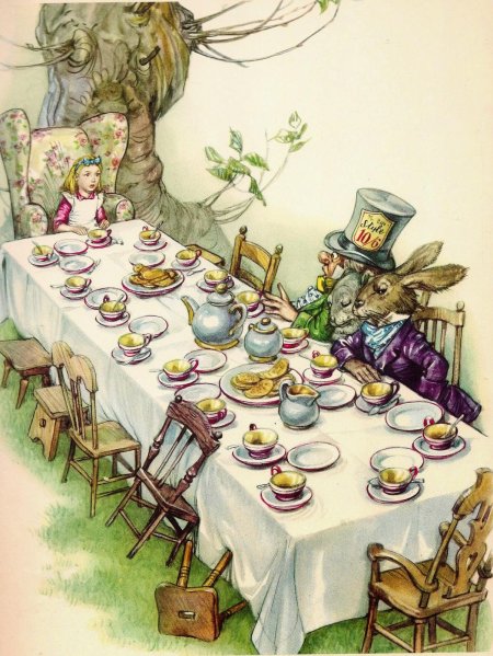 Алиса в стране чудес иллюстрации