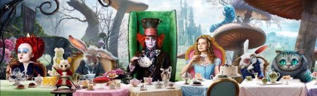 Алиса в стране чудес чаепитие тим бертон