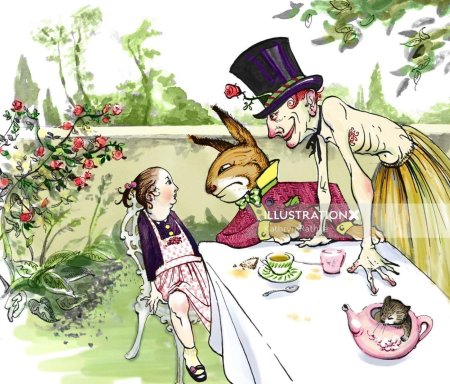 Алиса в зазеркалье и шляпник