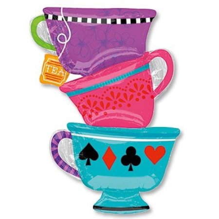 Шар фольгированный сумасшедшее чаепитие