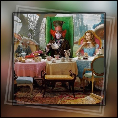 Алиса в стране чудес чаепитие тим бертон