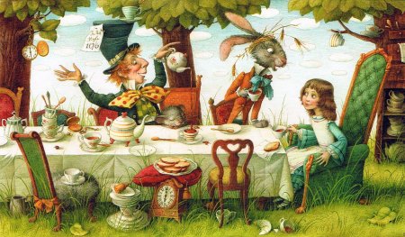 Елена базанова алиса в стране чудес иллюстрации