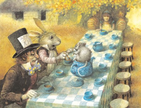 Алиса в стране чудес иллюстрации к книге