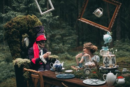 Алиса в стране чудес чаепитие фотосессия