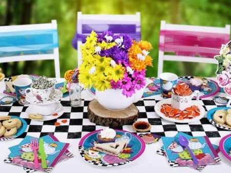 День рождения в стиле алиса стране чудес