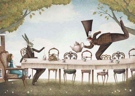 Елена базанова алиса в стране чудес иллюстрации