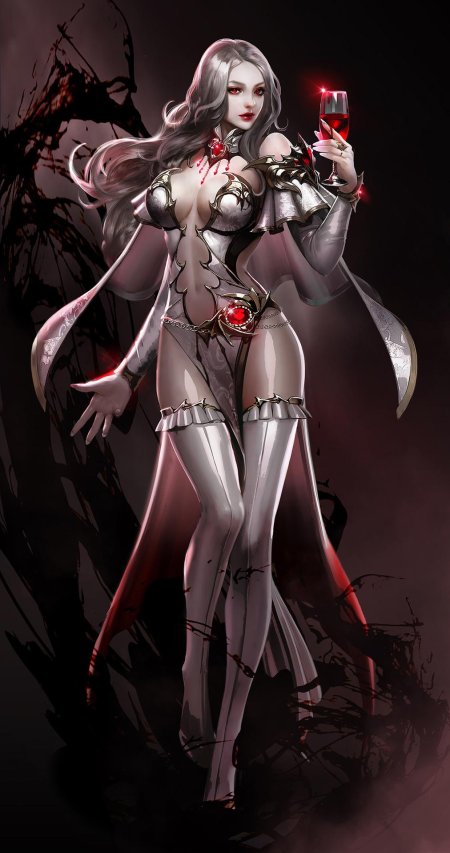 Вампир арт девушка