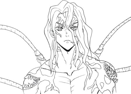 Клинок рассекающий демонов раскраска