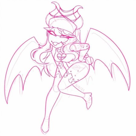 Суккуб эскиз