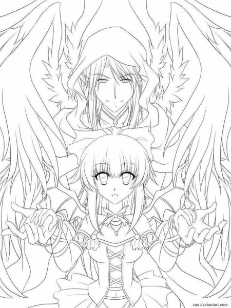 Раскраска аниме