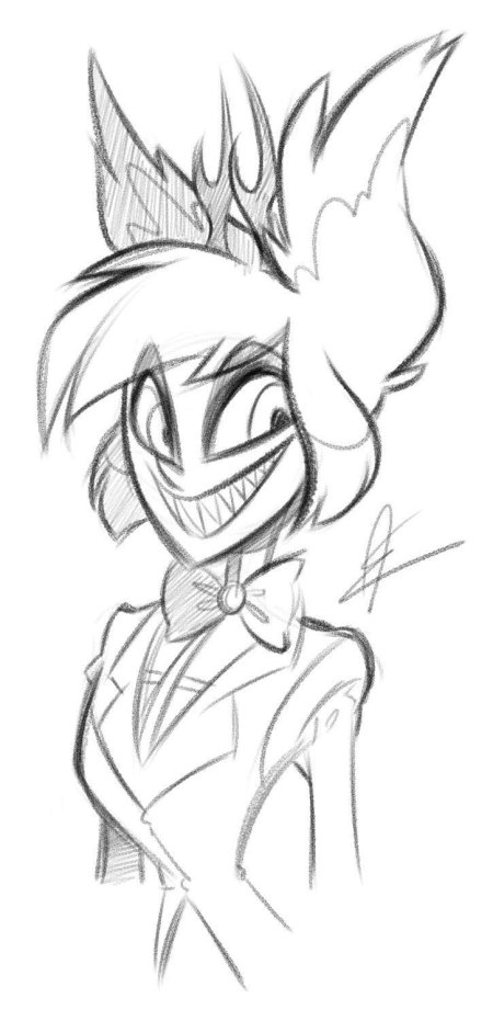 Аластор отель хазбин скетч