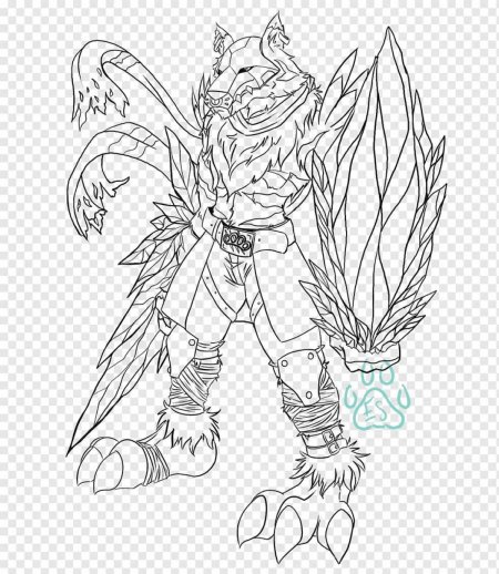 Раскраска демон