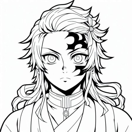 Клинок рассекающий демонов раскраска