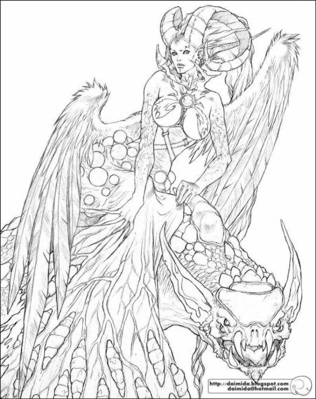 Раскраска фэнтези